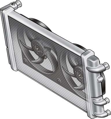 Moteur électrique, ventilateur pour radiateurs