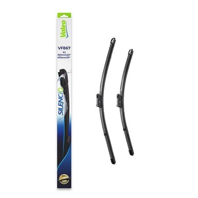 Balai d'essuie-glace SILENCIO FLAT BLADE SET