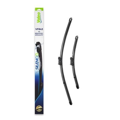 Balai d'essuie-glace SILENCIO FLAT BLADE SET