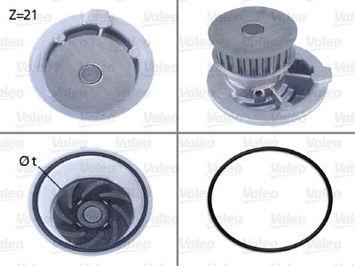 Pompe à eau, refroidissement du moteur