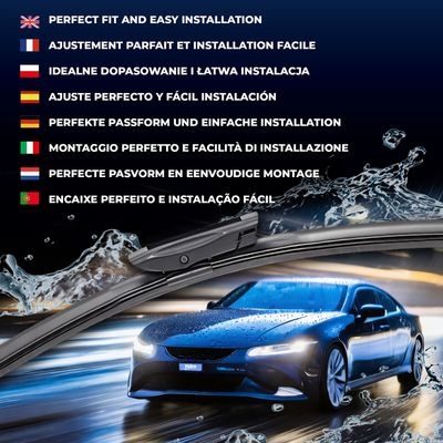 Balai d'essuie-glace SILENCIO FLAT BLADE SET