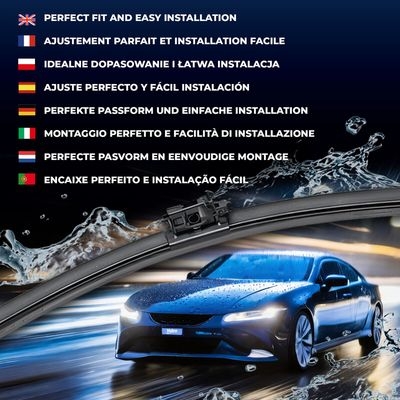 Balai d'essuie-glace SILENCIO FLAT BLADE SET