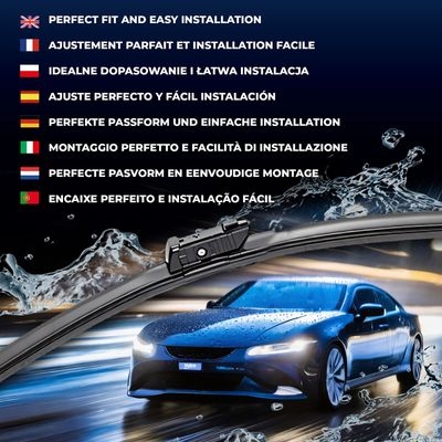 Balai d'essuie-glace SILENCIO FLAT BLADE SET