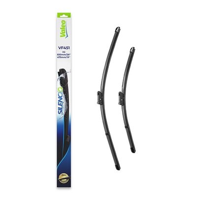 Balai d'essuie-glace SILENCIO FLAT BLADE SET