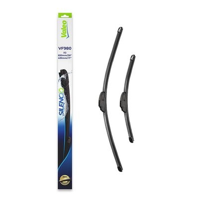 Balai d'essuie-glace SILENCIO FLAT BLADE SET