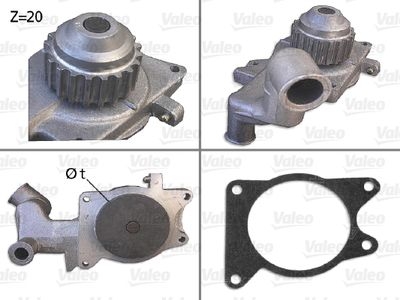 Pompe à eau, refroidissement du moteur
