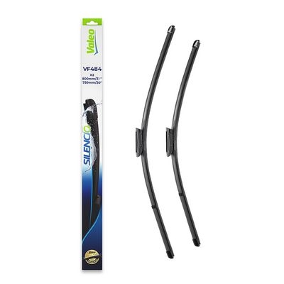 Balai d'essuie-glace SILENCIO FLAT BLADE SET